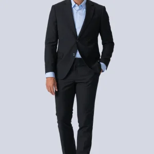 Premium Traje de un solo pecho (negro)