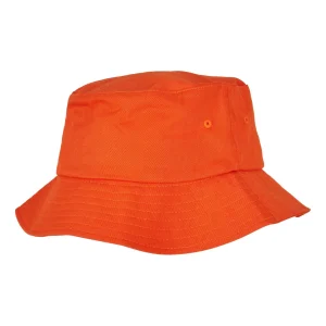 Sombrero de cubo de sarga de algodón - Naranja