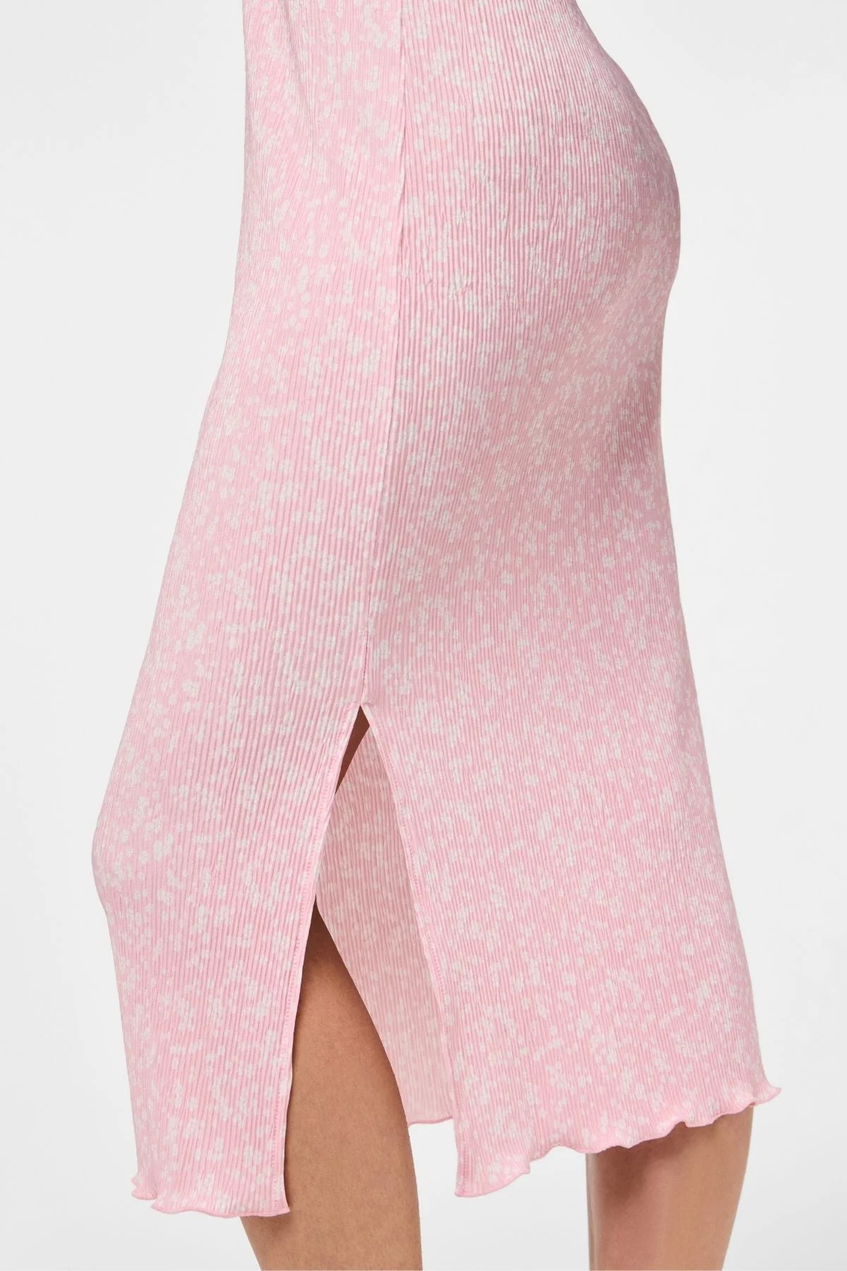 Vestido de Flora Midi - Flor de Spoonbill Roseate - Imagen 4