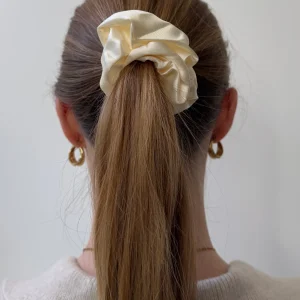 Satin Scrunchie - White