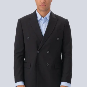 Premium Blazer de doble pecho - Negro