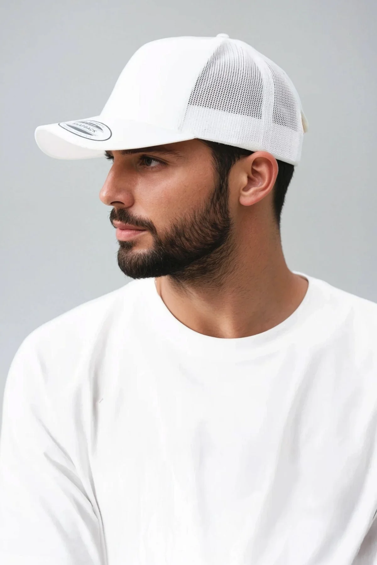 Gorra Retro Trucker - Blanca - Imagen 3