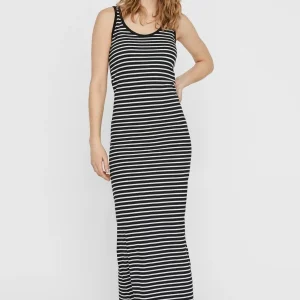 Vestido de María - Black / White Striped