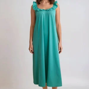 Vestido de Zora Midi - Marine Green