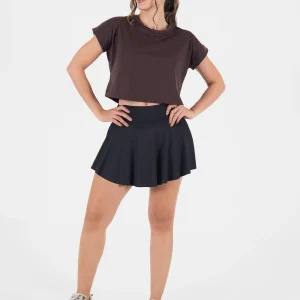 Amaranta faldashort set cafe oscuro