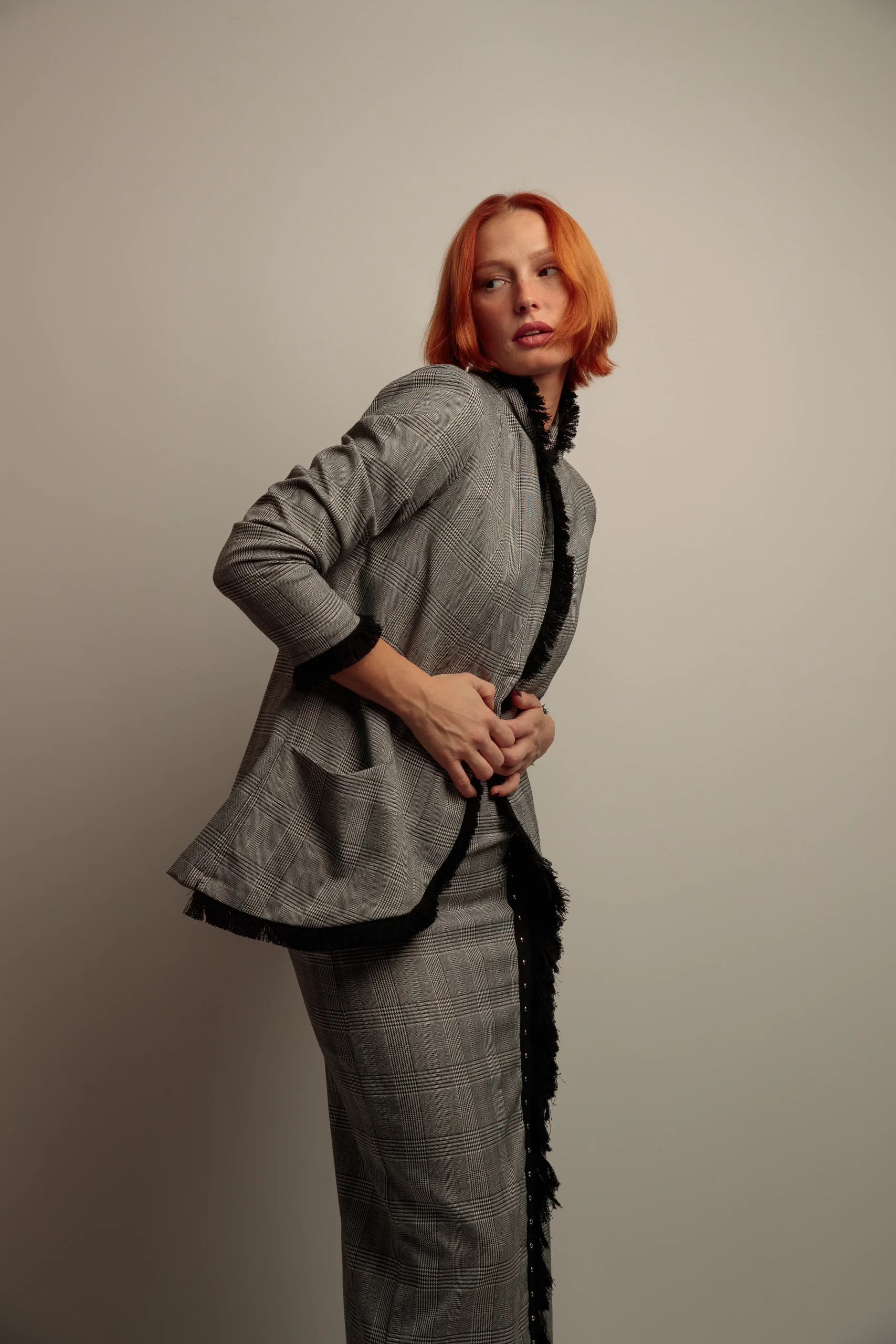 Blazer Flecos Rosas Gales - Imagen 4