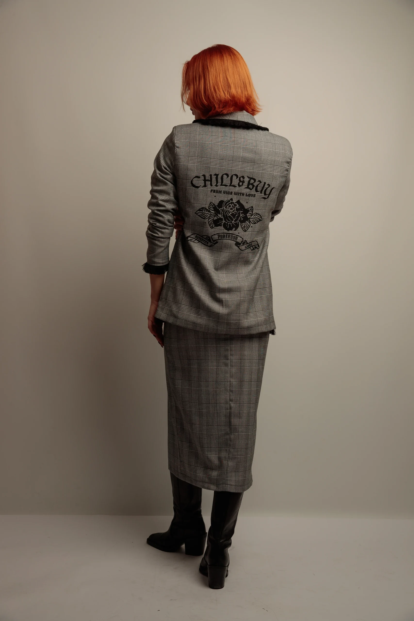 Blazer Flecos Rosas Gales - Imagen 5