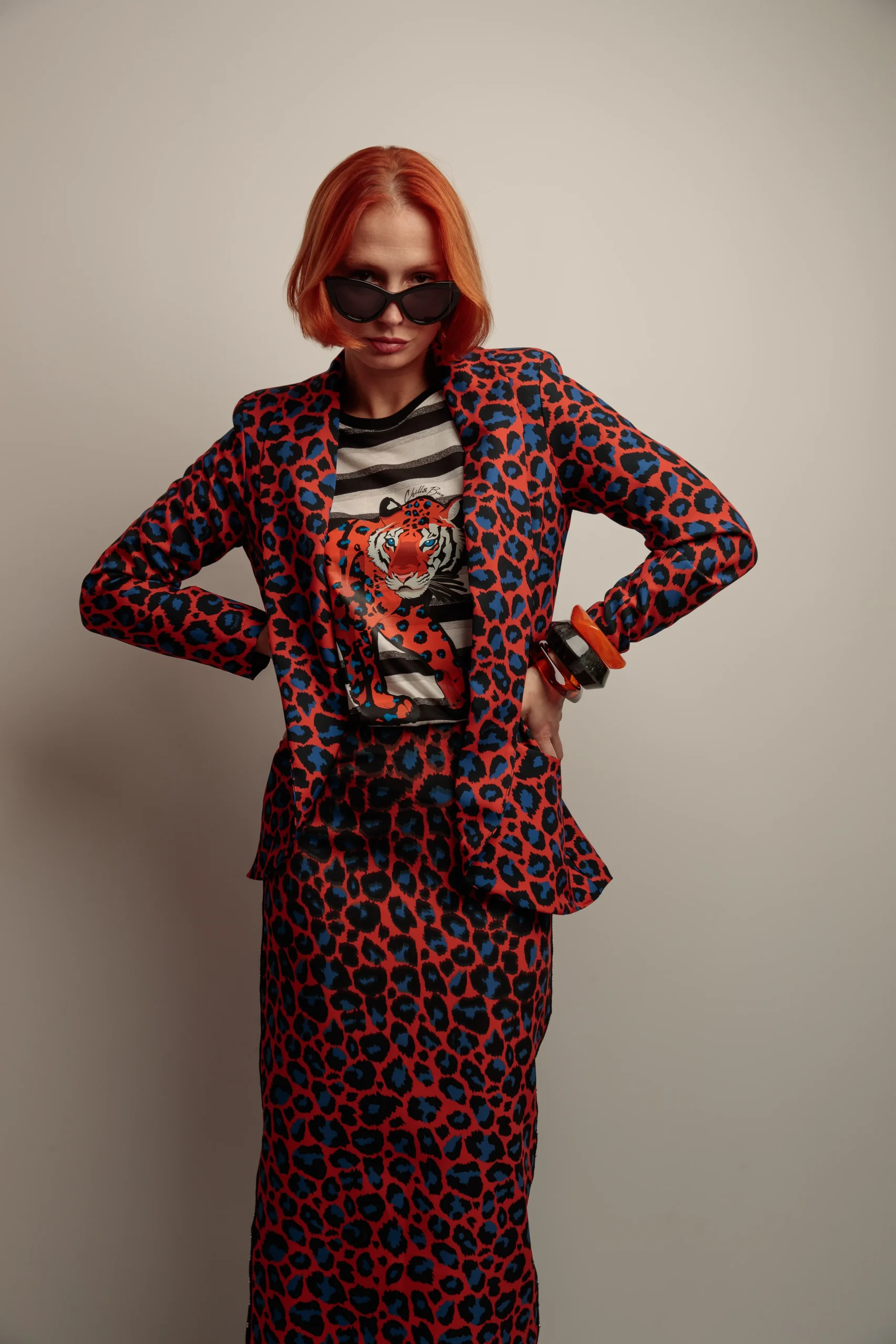 Blazer Smoking Caye Azul - Imagen 5