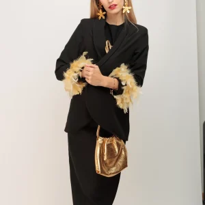 Blazer Smoking  Plumas Doradas