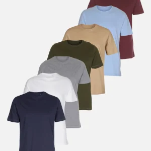 Orgánico Basic Camisetas-paquete de ofertas (7 pcs)