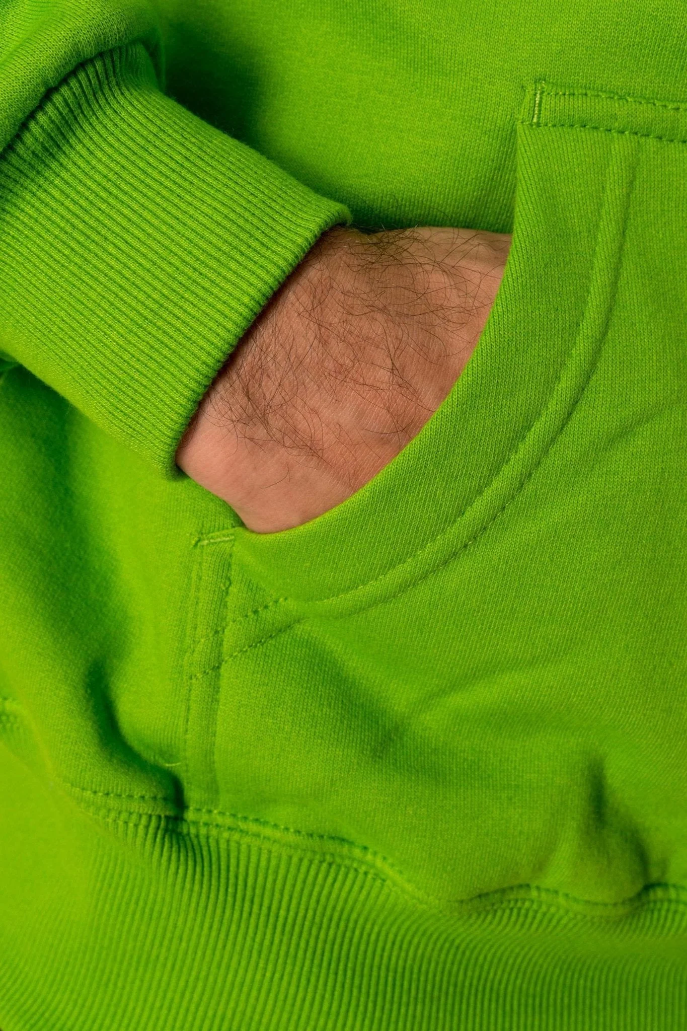 Sudadera con capucha básica - lima verde - Imagen 4