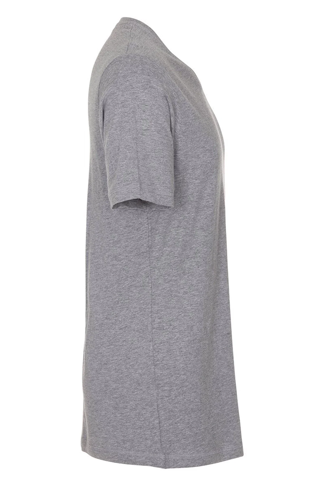 Basic Camiseta con cuello de pico - Gris Oxford - Imagen 6
