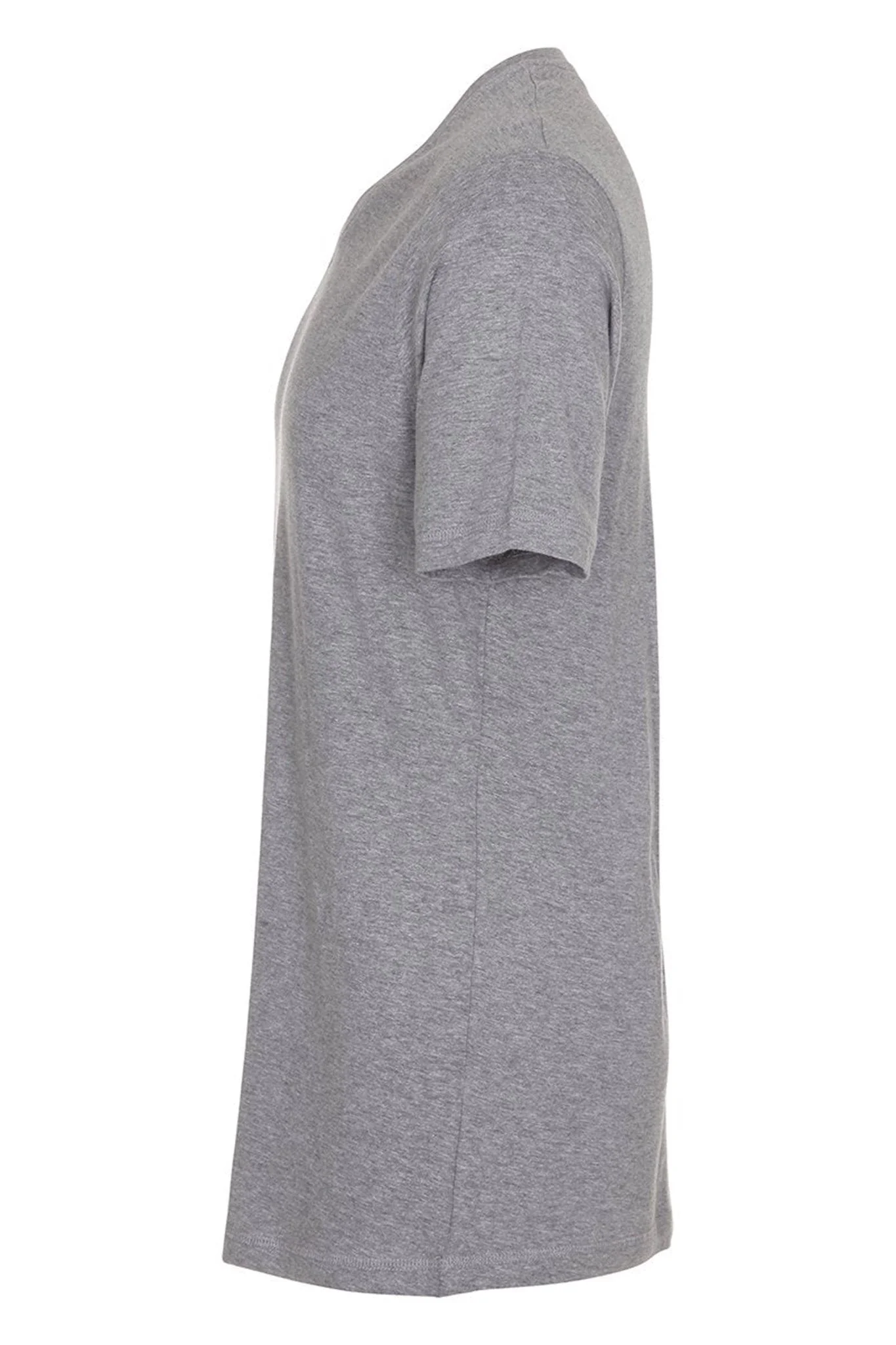 Basic Camiseta con cuello de pico - Gris Oxford - Imagen 7