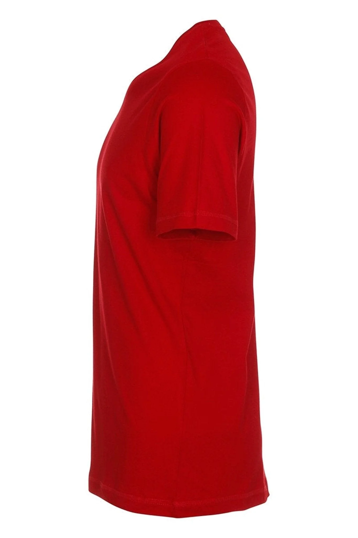 Basic Camiseta con cuello de pico - Rojo - Imagen 5