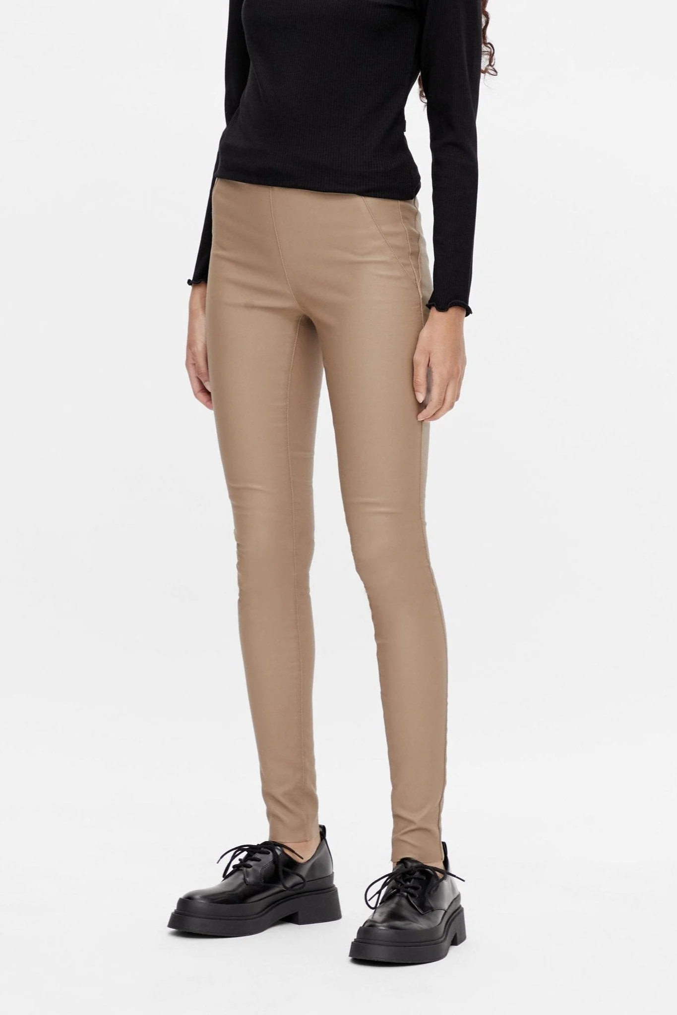 Leggings recubiertos de Belle - Beige - Imagen 3