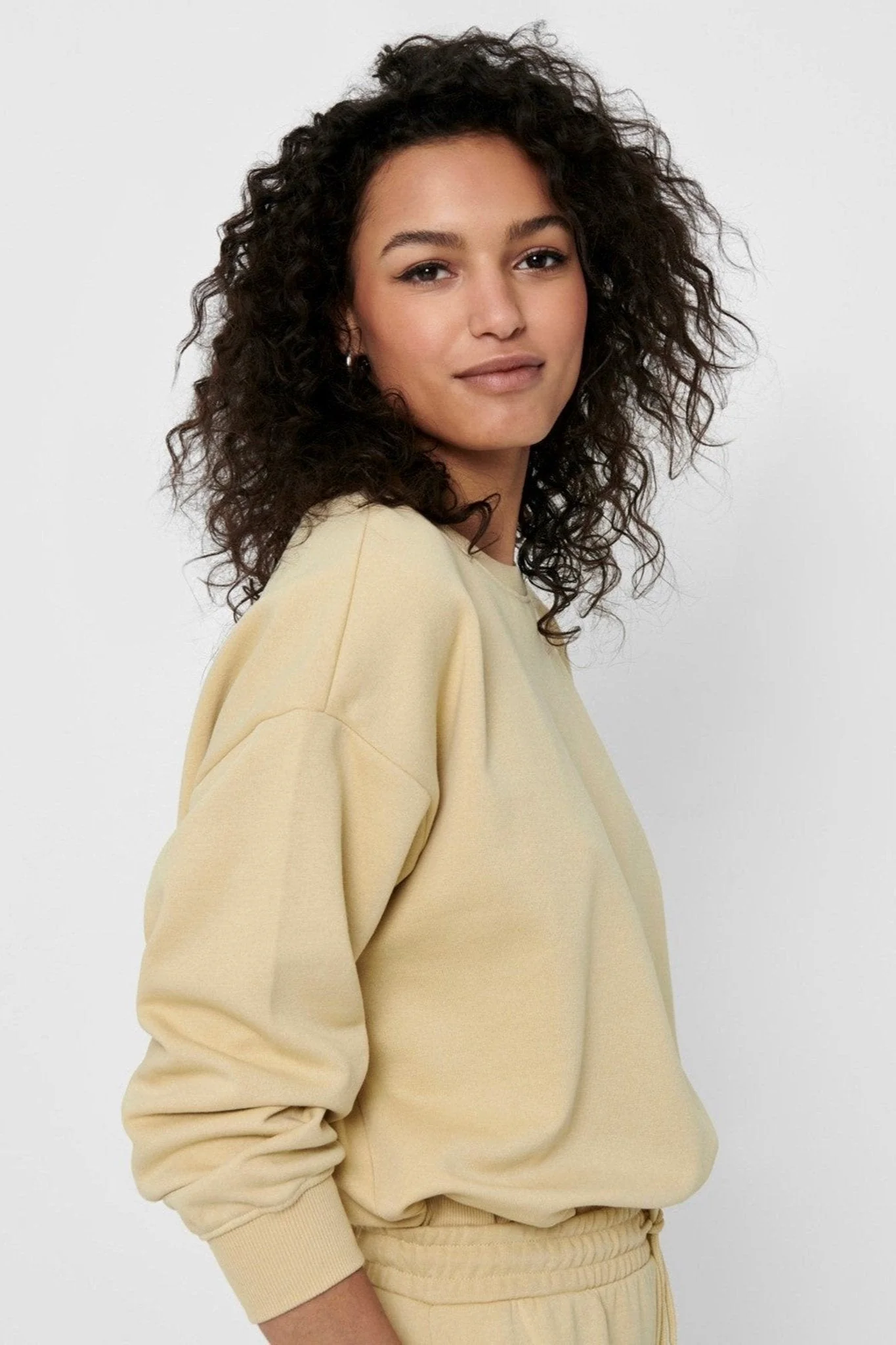 El cómodo cuello de tripulación - Color de arena - Imagen 3