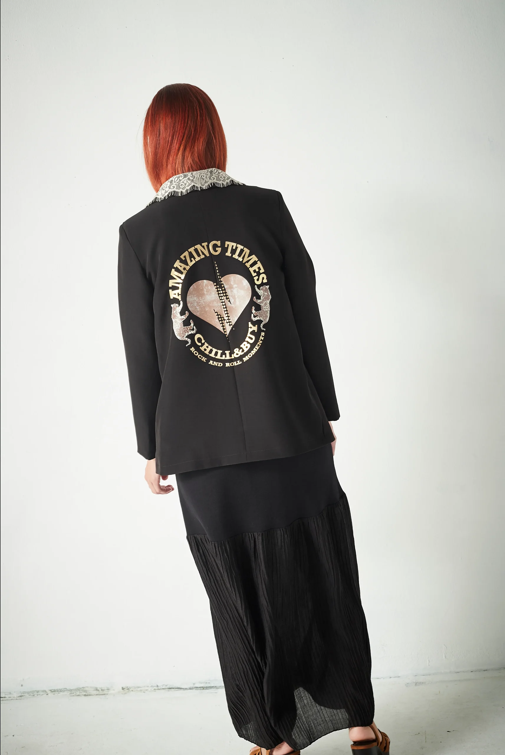 Blazer Lace Amazing Dorado - Imagen 5