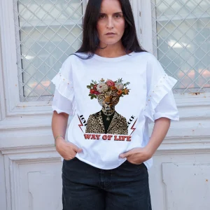 Camiseta Volante Tigre Flores