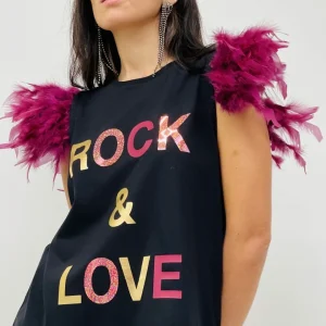 Camiseta Plumas Rock&Love