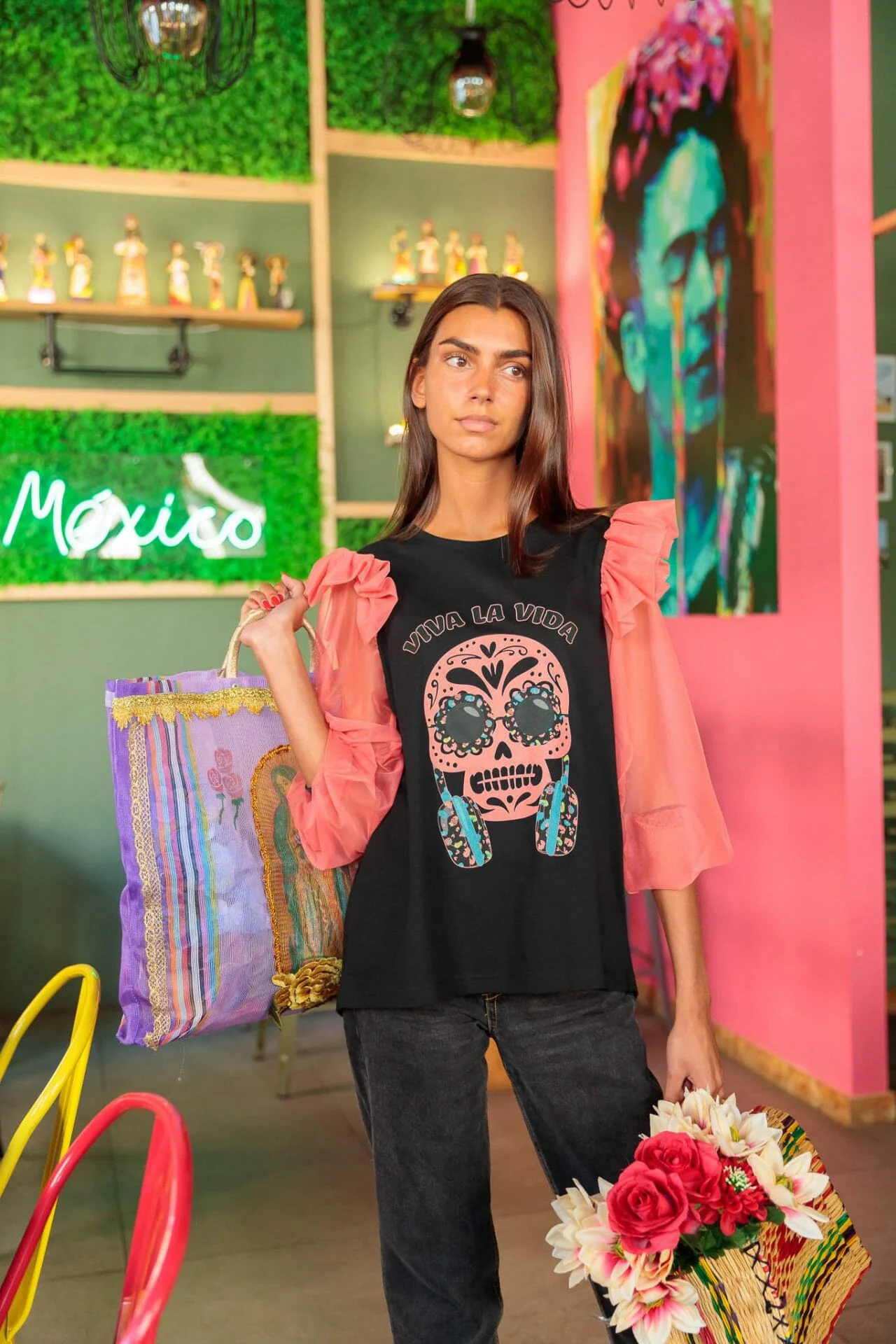 Camiseta Tulum Skull Vida - Imagen 3