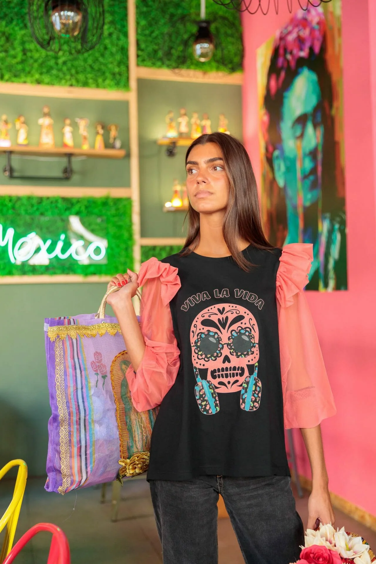 Camiseta Tulum Skull Vida - Imagen 4