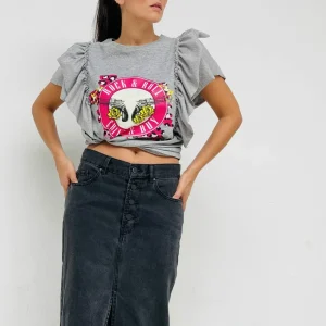 Camiseta Volante Rosas