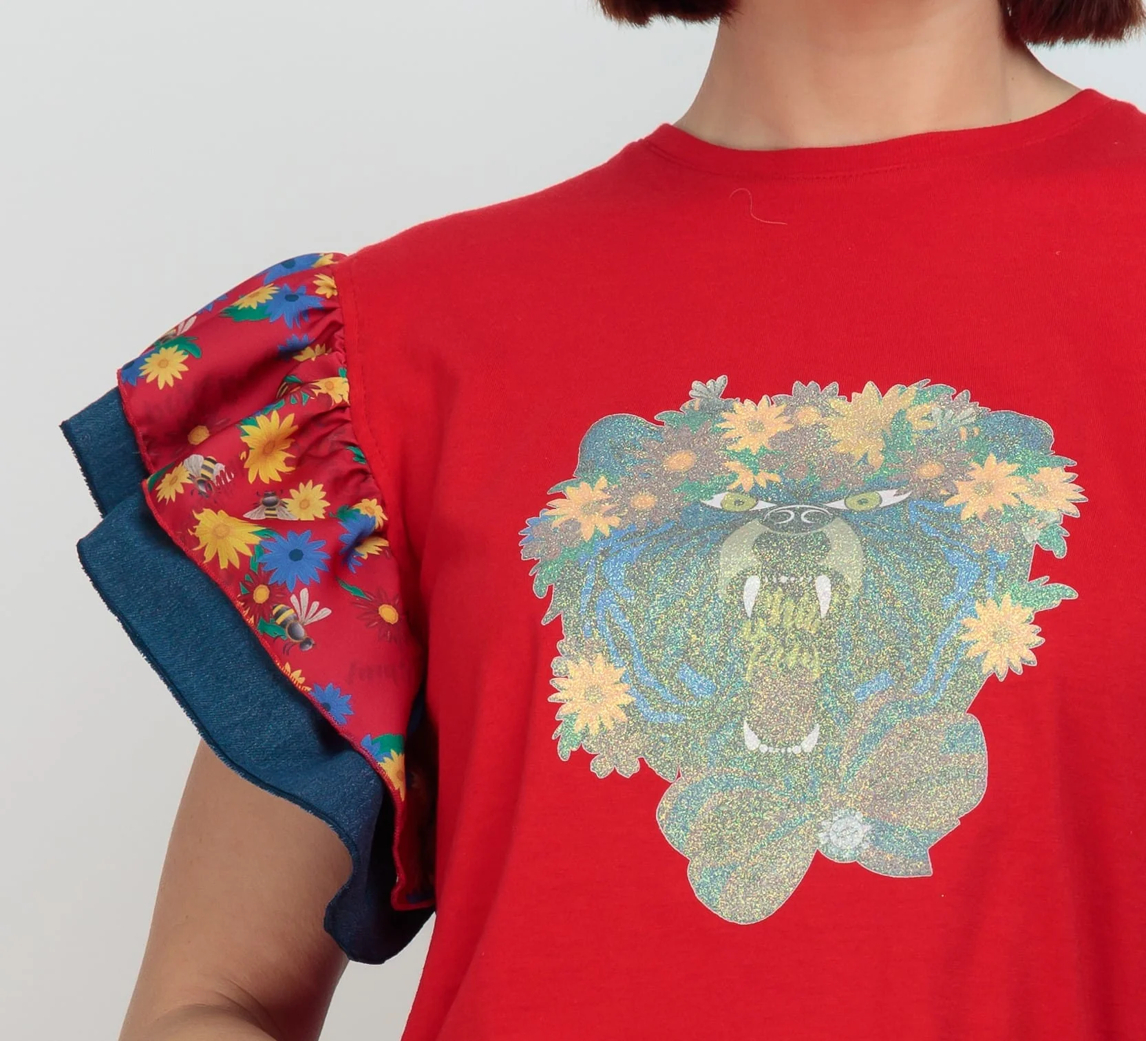 Camiseta Dua Oso Flores - Imagen 5