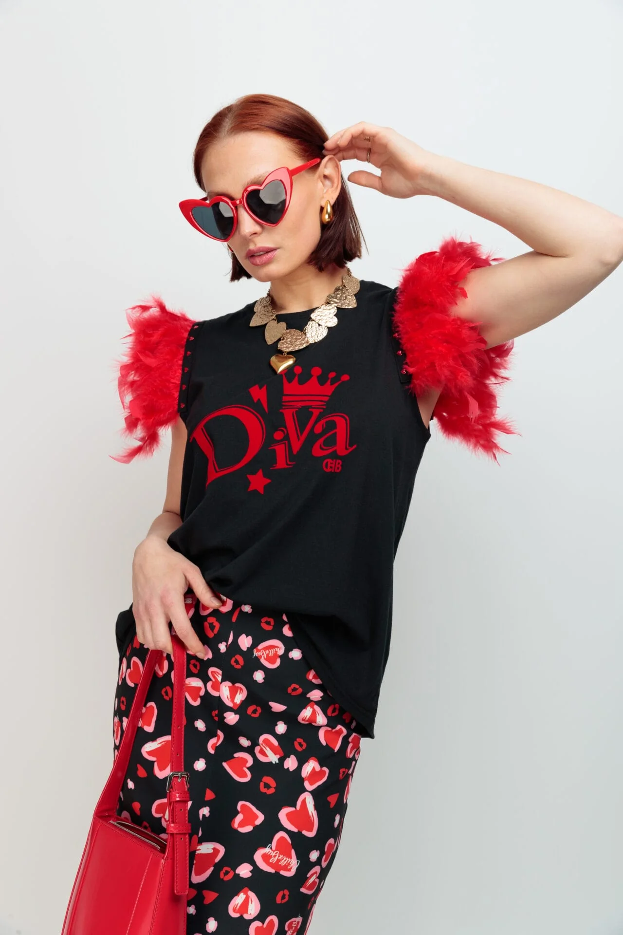 Camiseta Plumas Diva - Imagen 4