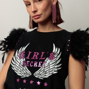 Camiseta Plumas Secret