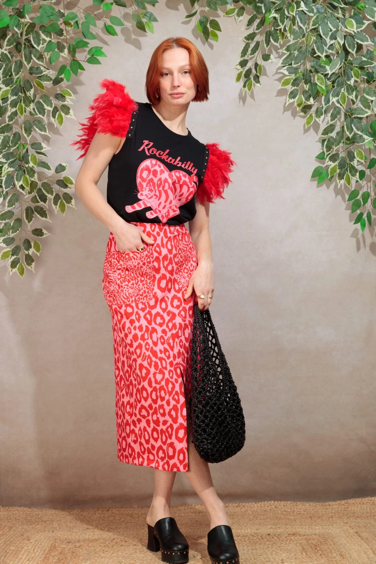 Camiseta Plumas Rockabilly - Imagen 4