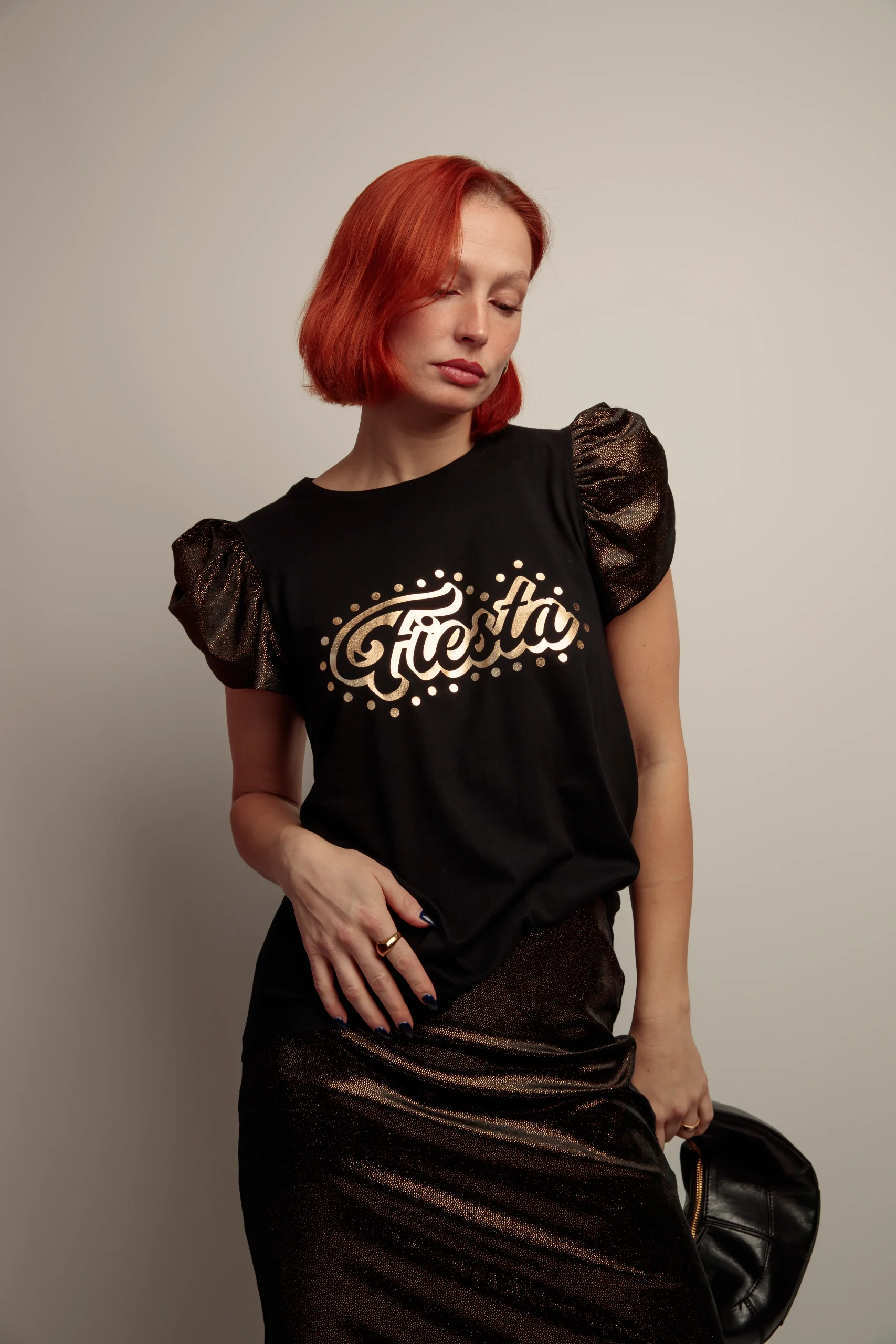 Camiseta Blow Fiesta Dorado