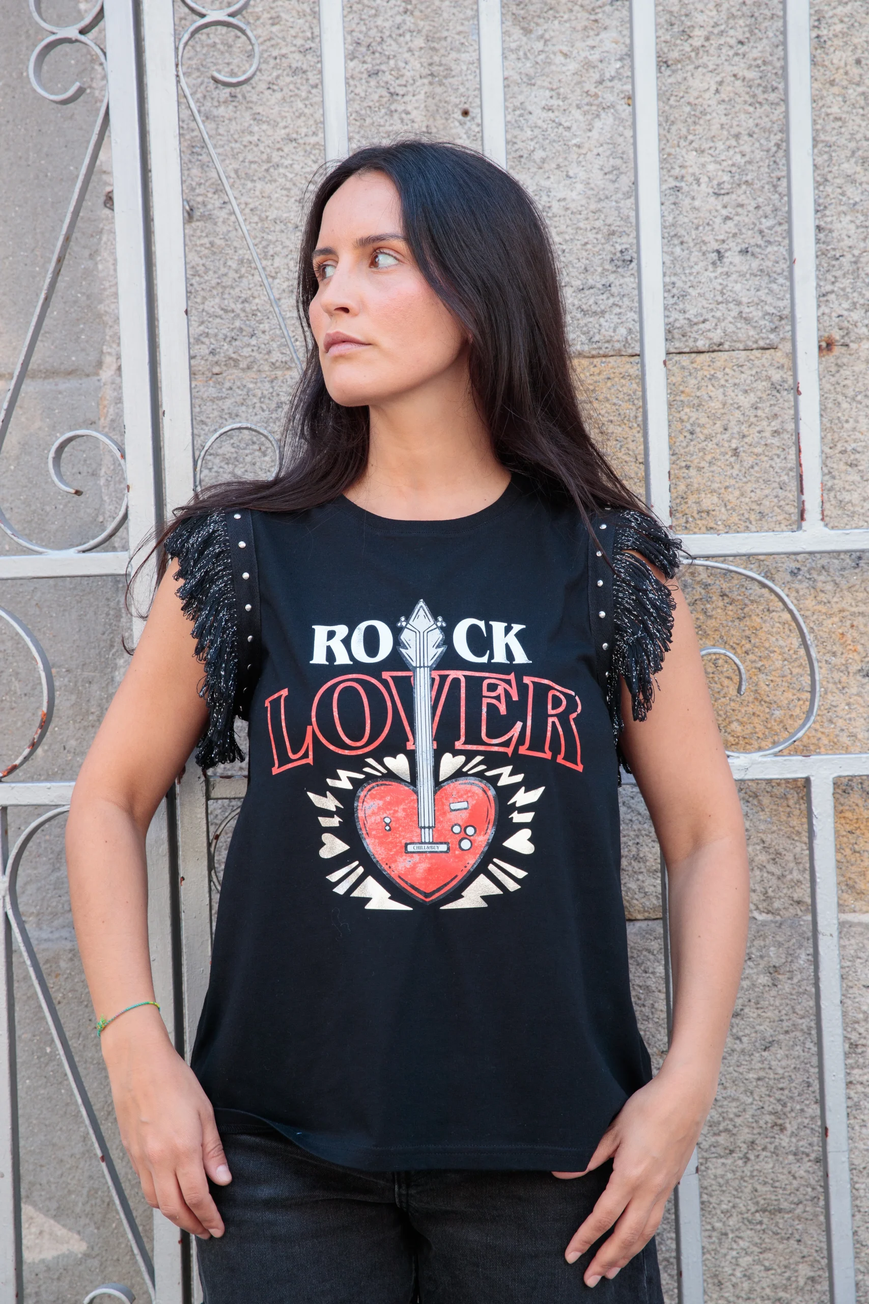 Camiseta Flecos Guitarra Lover - Imagen 3