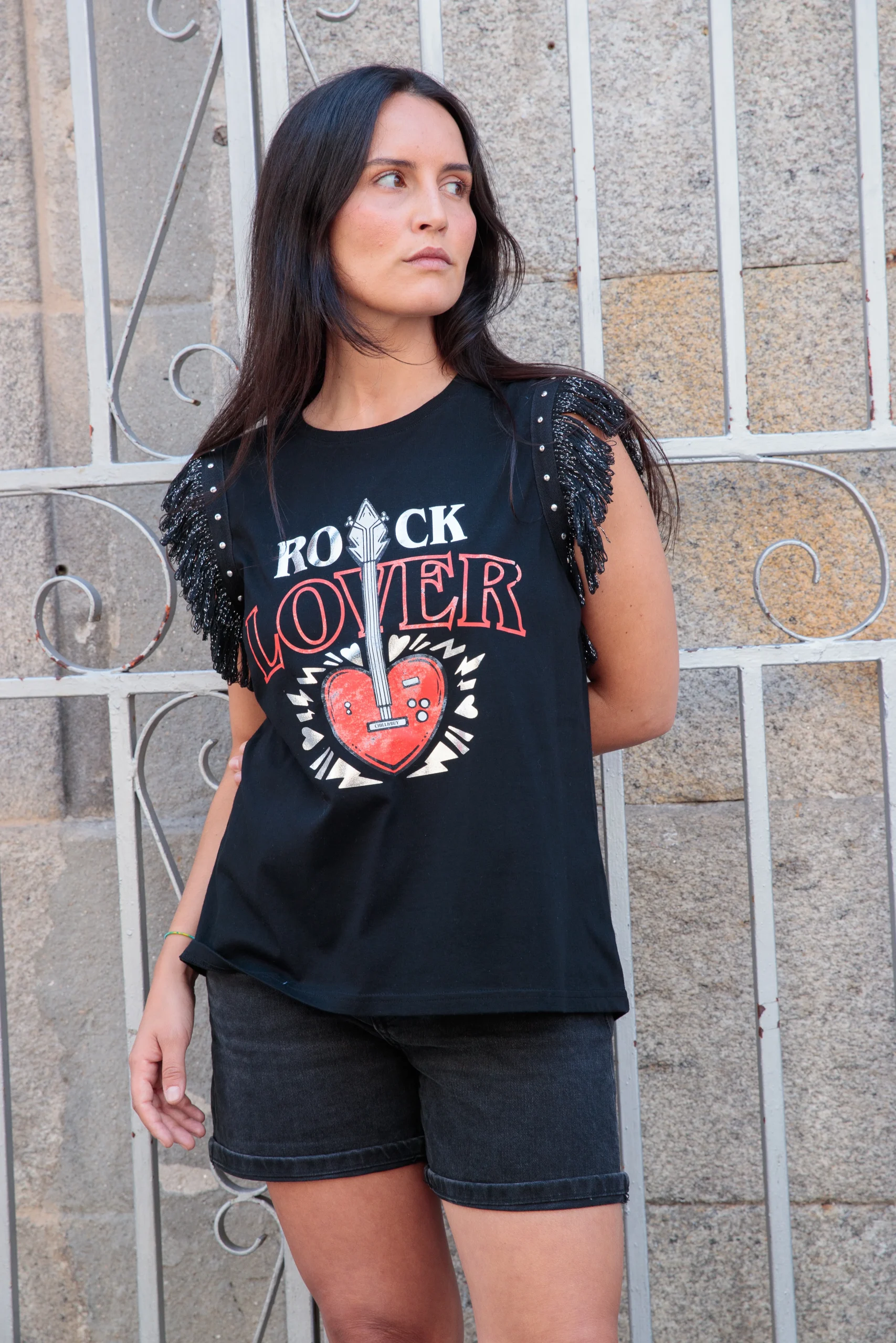 Camiseta Flecos Guitarra Lover - Imagen 4