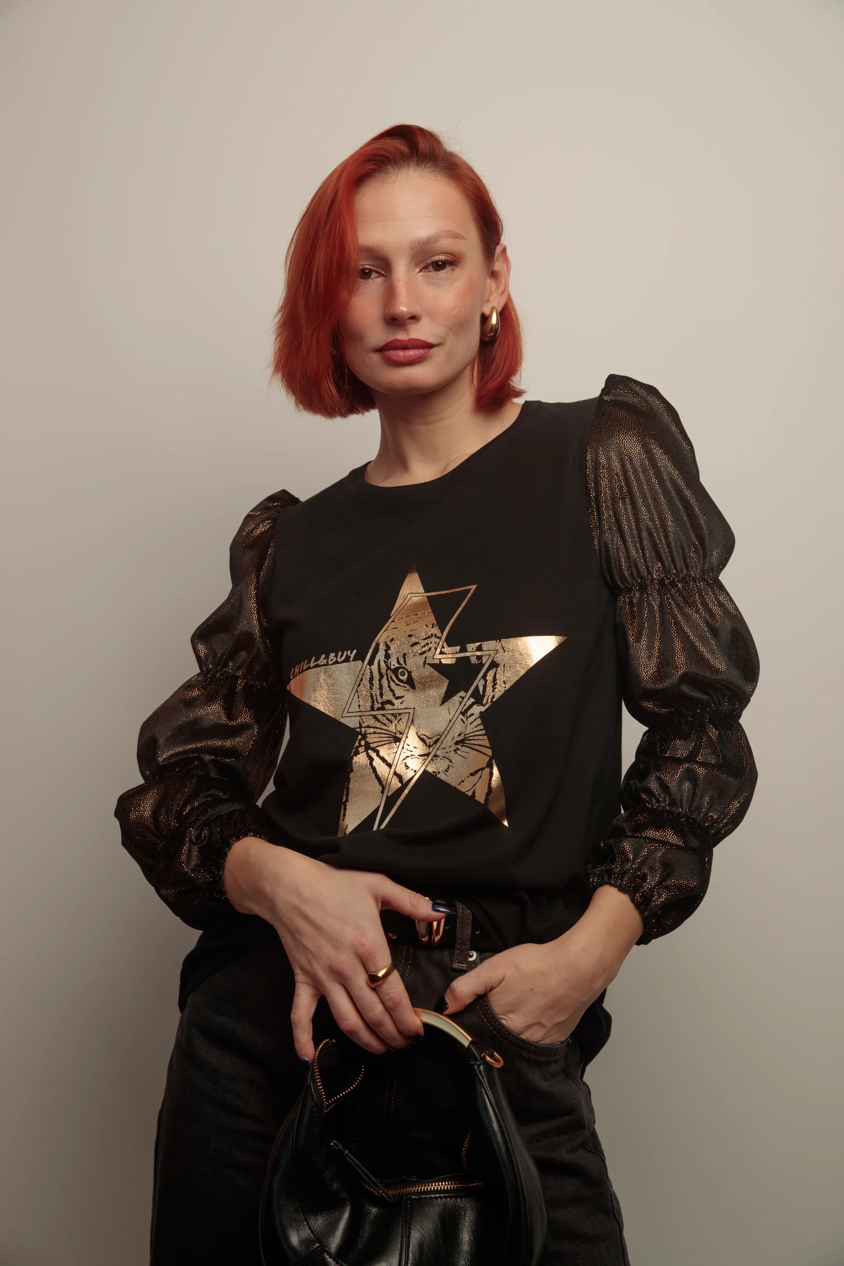 Camiseta Frunces Negro Rayo Tiger - Imagen 3