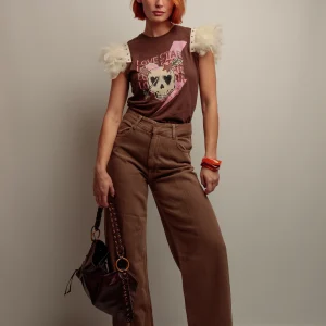 Camiseta Plumas Tachas SK Caye