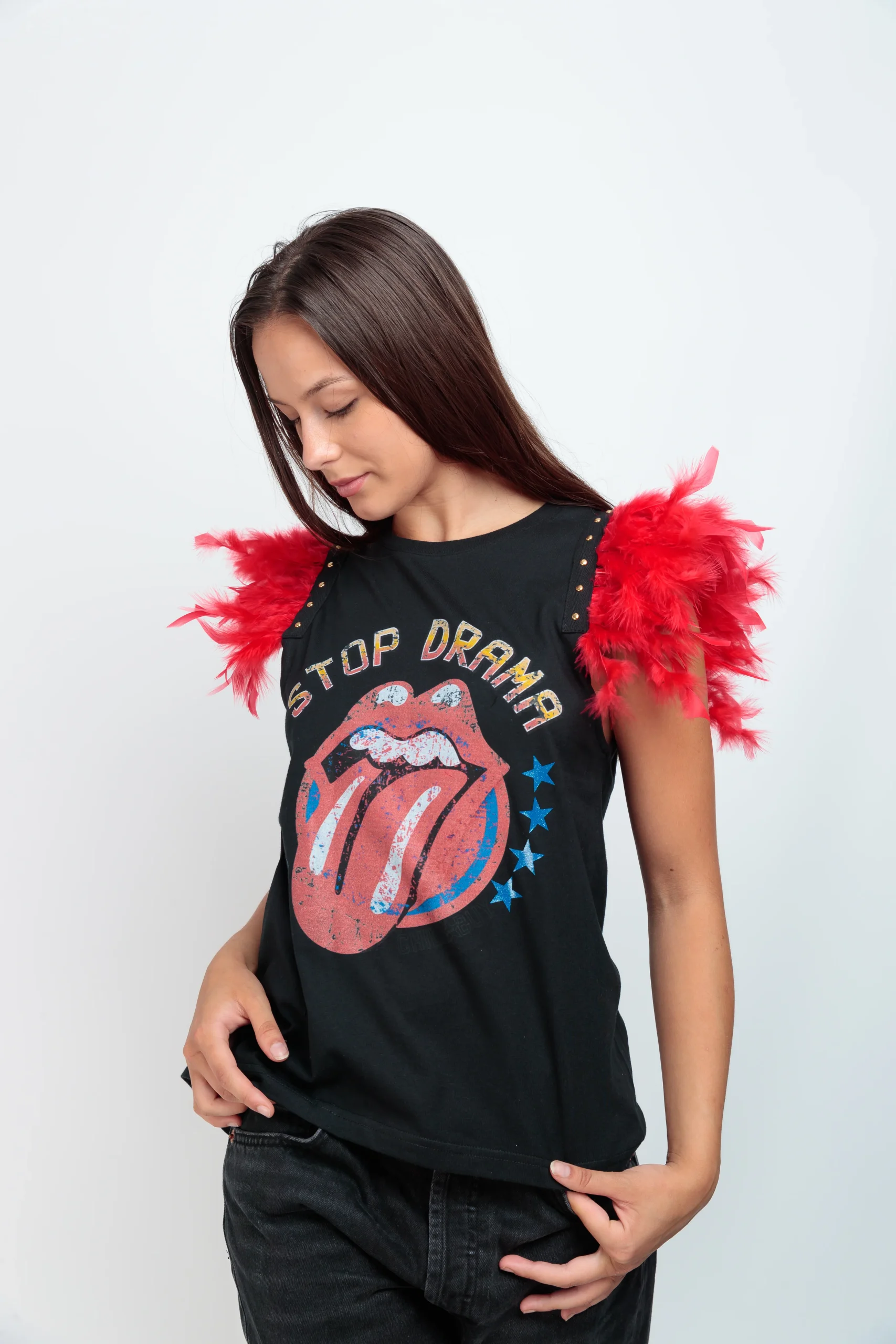 Camiseta Plumas Stop Drama - Imagen 4