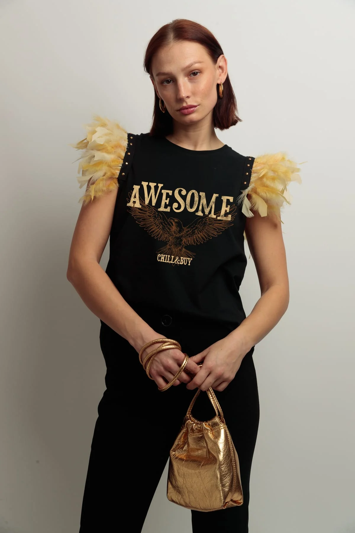 Camiseta Plumas Awesome - Imagen 3