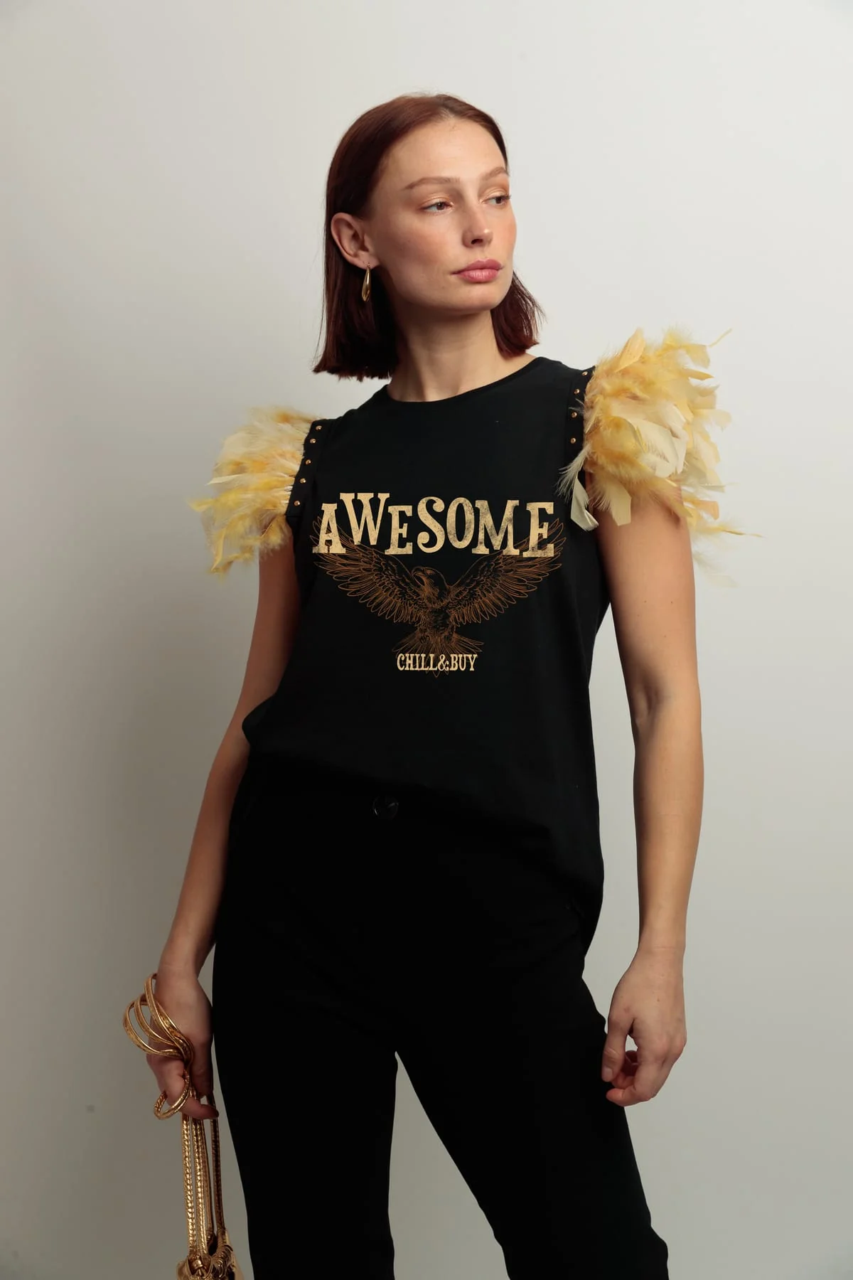 Camiseta Plumas Awesome - Imagen 4