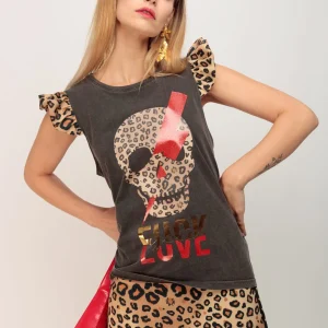 Camiseta Mini Volante Skull Rayo