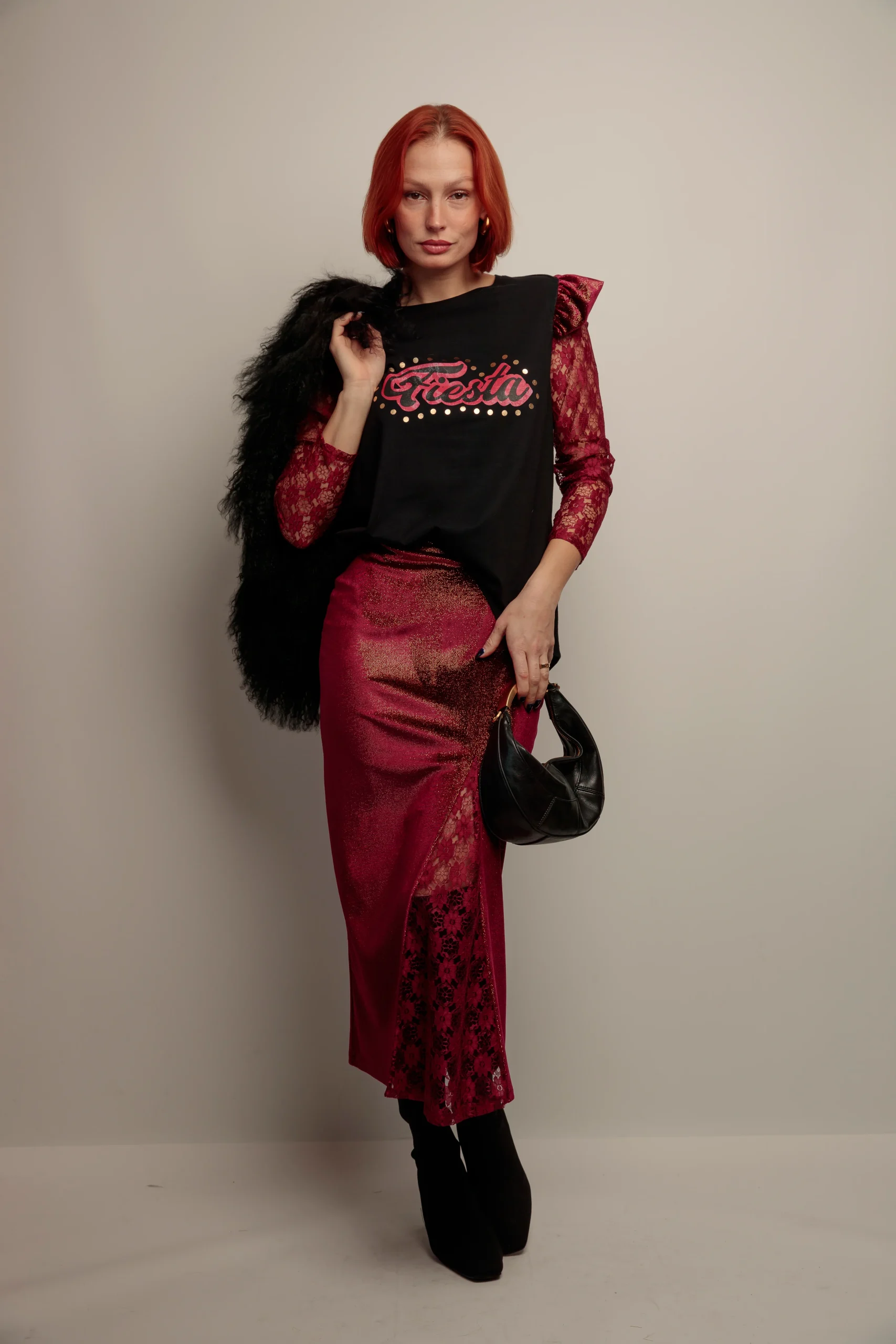 Camiseta Rita Fiesta Granate - Imagen 3