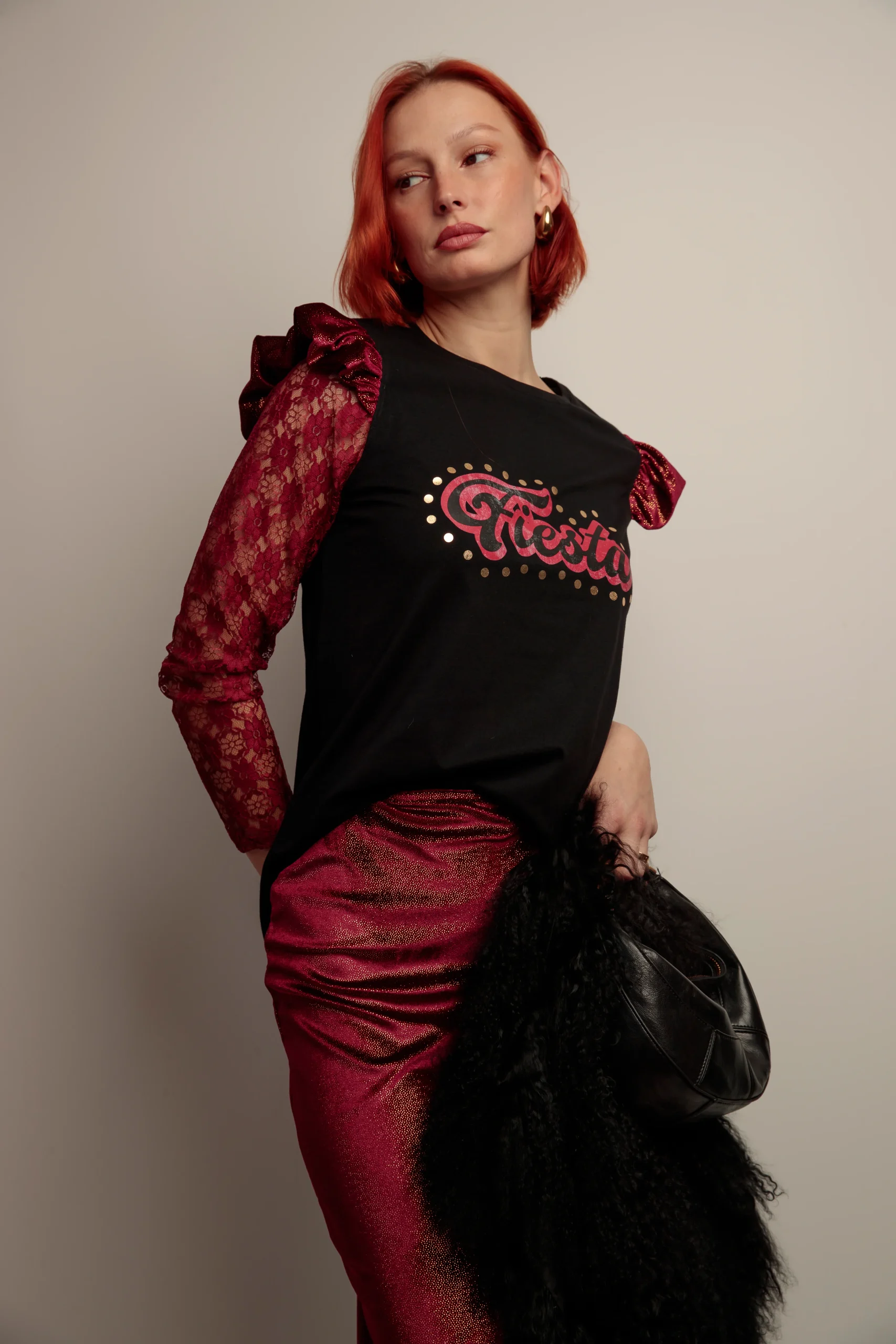 Camiseta Rita Fiesta Granate - Imagen 5