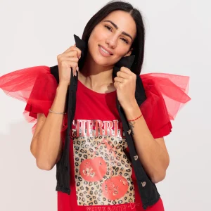 Chaleco Volantes Cherries