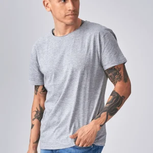 Cuello redondo profundo - gris claro