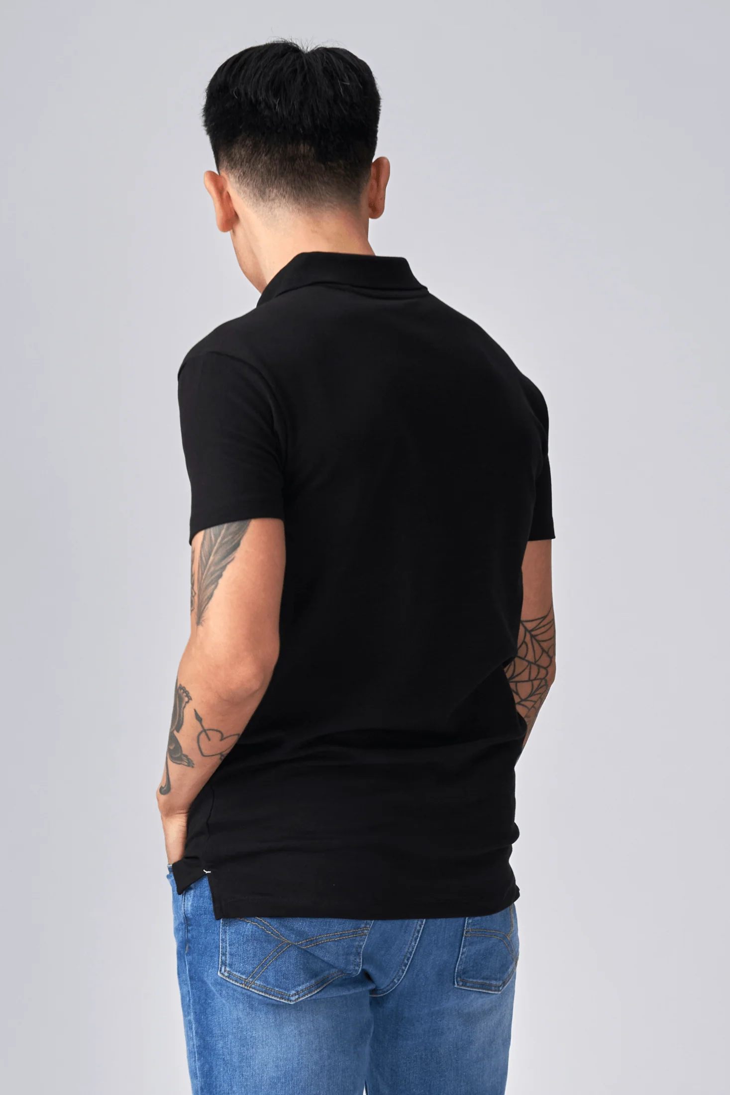Muscle Polo Shirt - Negro - Imagen 6