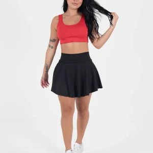 Coqueta faldashort set roja