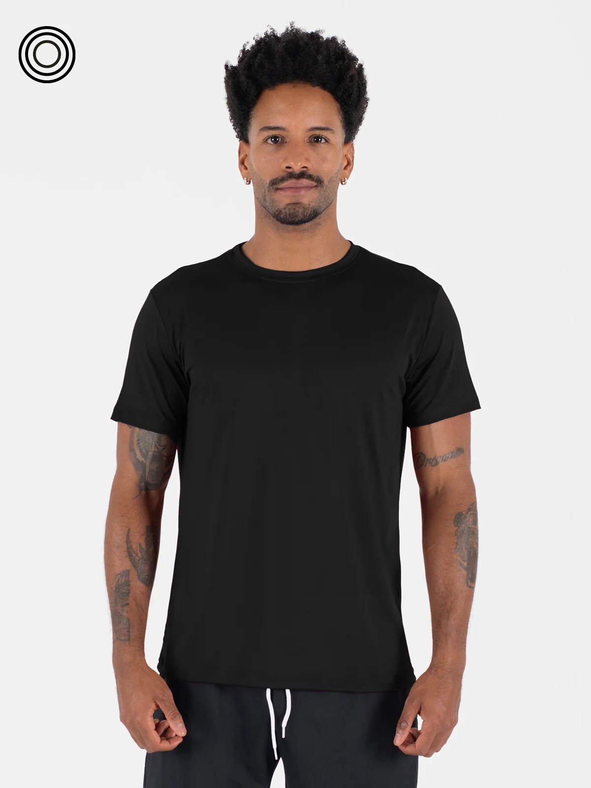 Camiseta basica hombre ibiza negra