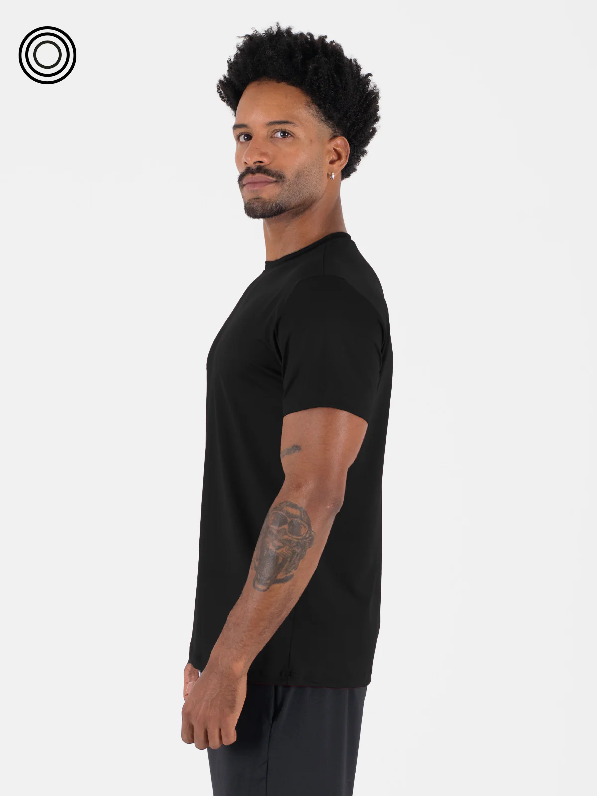 Camiseta basica hombre ibiza negra - Imagen 3