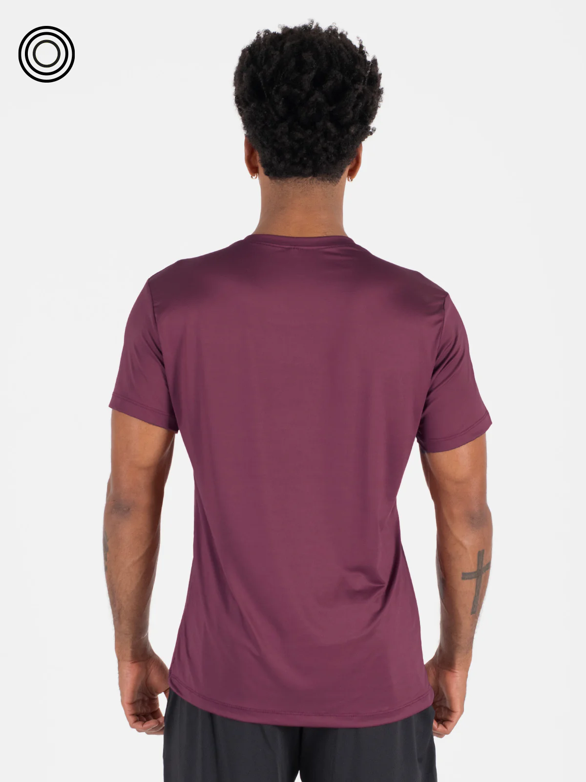 Camiseta basica hombre ibiza uva oscuro - Imagen 4