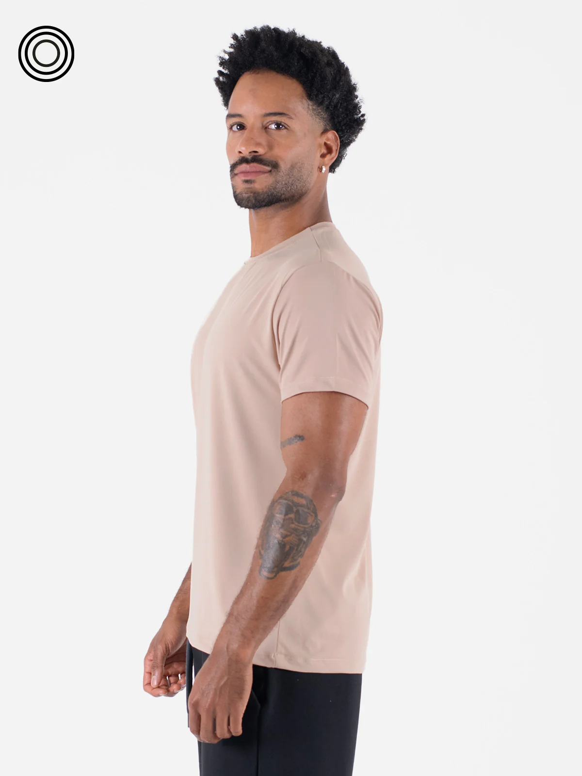 Camiseta basica hombre ibiza camel - Imagen 3