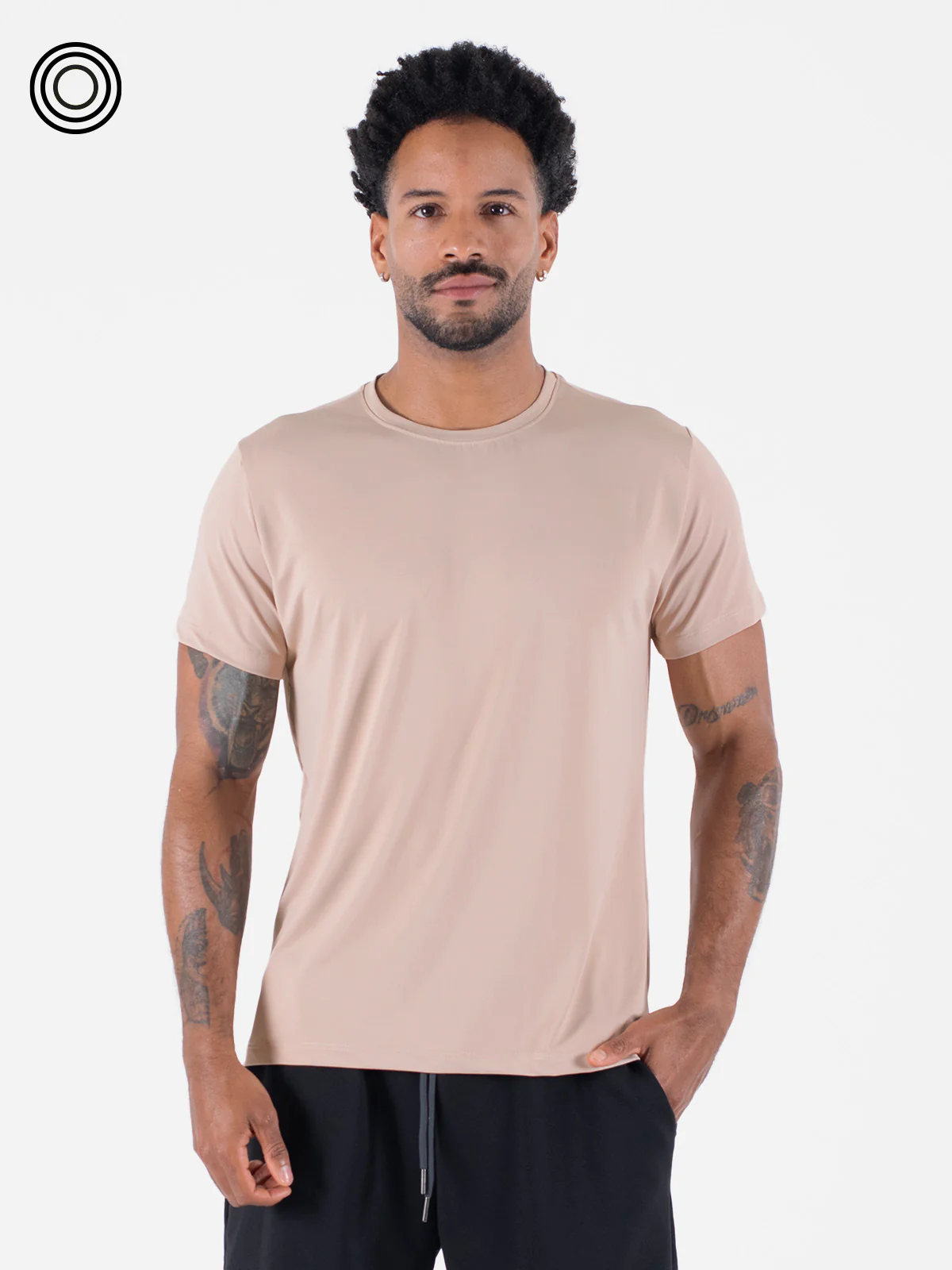 Camiseta basica hombre ibiza camel